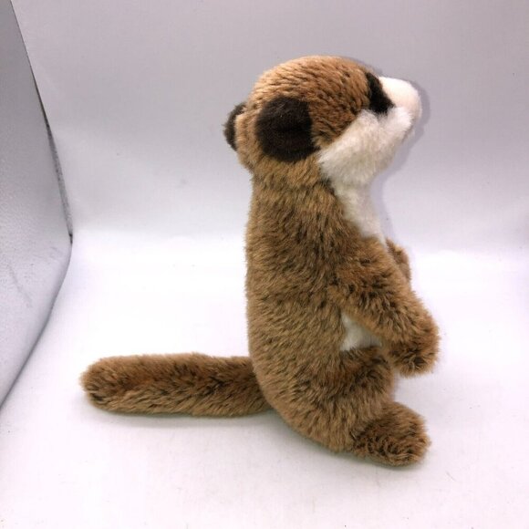 WWF Meerkat Plush Stuffed Animal 8" Teddy Bear Toy Tan Brown Cream Standing - Picture 5 of 10